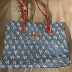 Denim & Brown stylish tote bag!